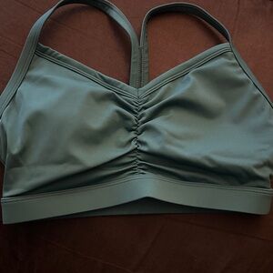 Running girl Green Sports Bra